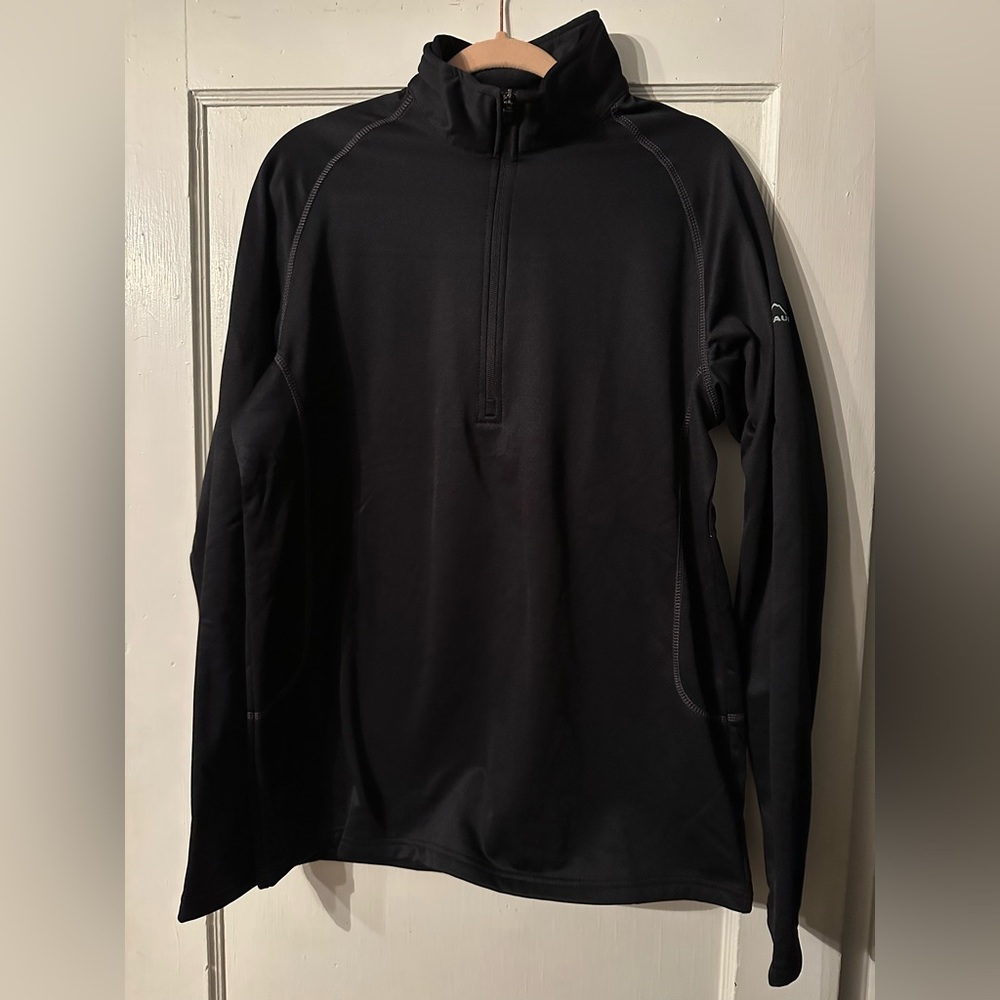 Eddie Bauer® Smooth Fleece 1/2-Zip- Black